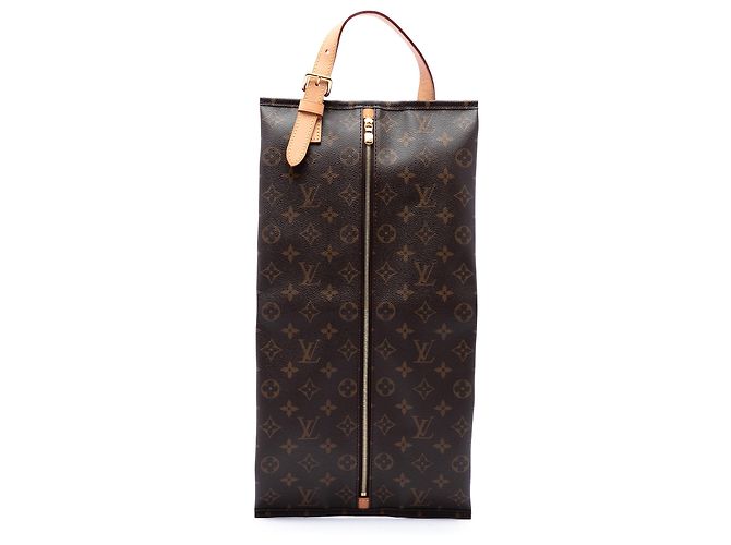 Louis Vuitton Brown Monogram Schuhbeutel Braun