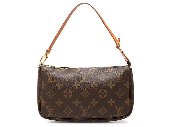 Louis Vuitton Brown Monogram Pochette Accessoires Marrom