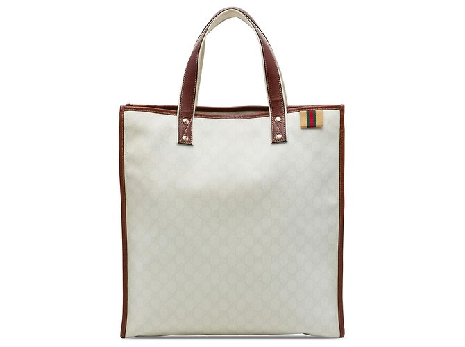 Bolso Tote Gucci White GG Supreme Web