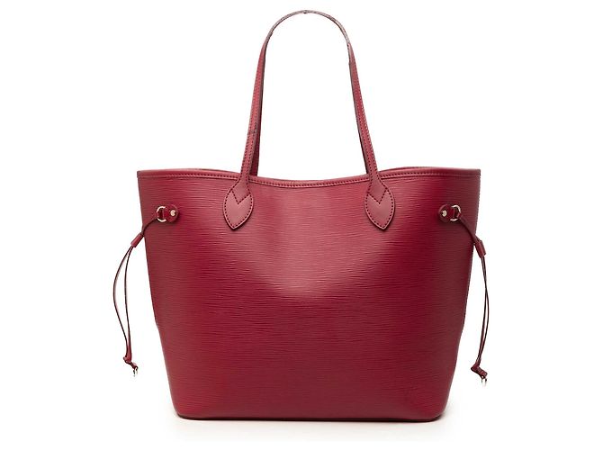 Louis Vuitton Red Epi Neverfull MM Dark red