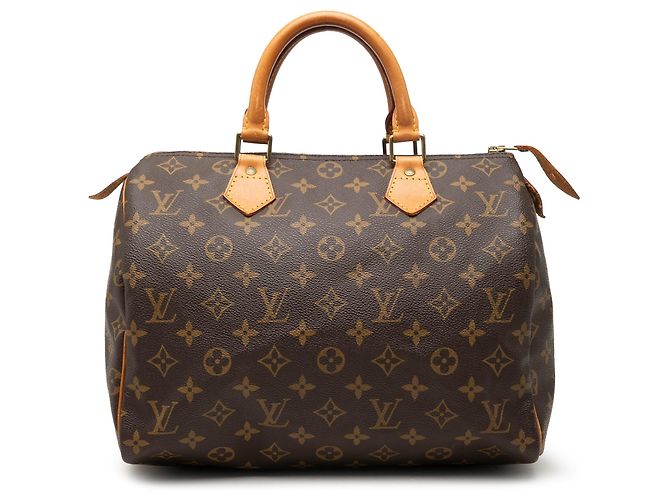 Louis Vuitton Brown Monogram Speedy 30 Marrom