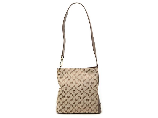 Sac à épaule Gucci en toile GG beige