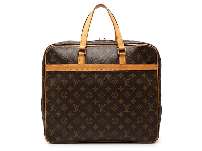 Louis Vuitton Brown Monogram Porte Documents Pegase Marrone
