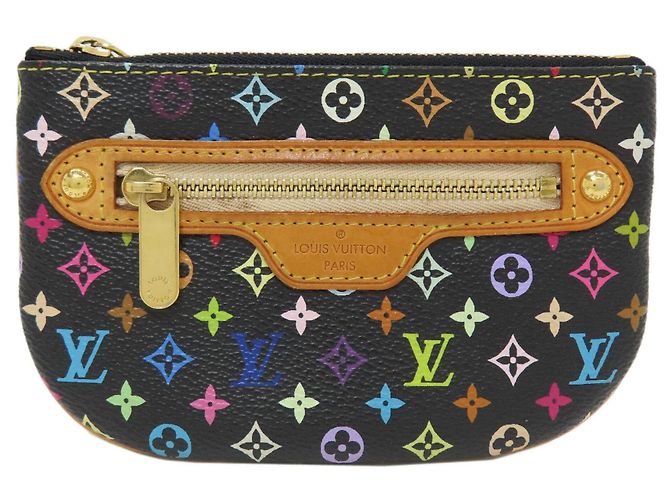 Louis Vuitton M60031 Pochette MM Coin Case Nero Multicolore