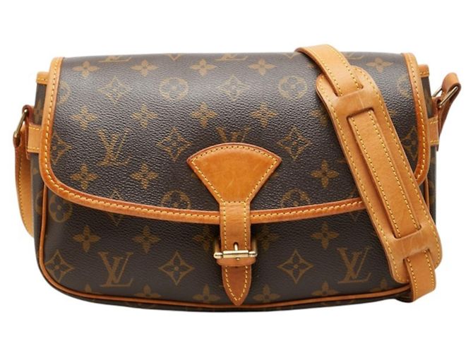 Bolsa Tiracolo Louis Vuitton Monogram Sologne Marrom