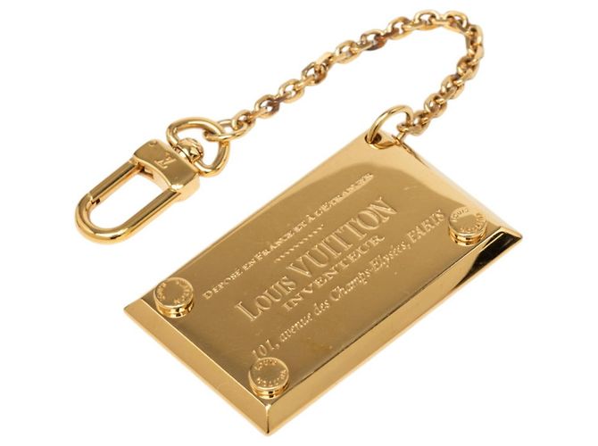 Portachiavi specchio placcato oro Louis Vuitton D'oro