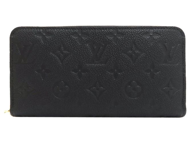 Portafoglio lungo Louis Vuitton in Noir Monogram Empreinte Nero