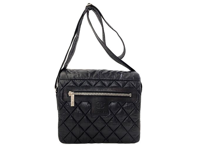 Bolsa Messenger Chanel Coco Cocoon Preto