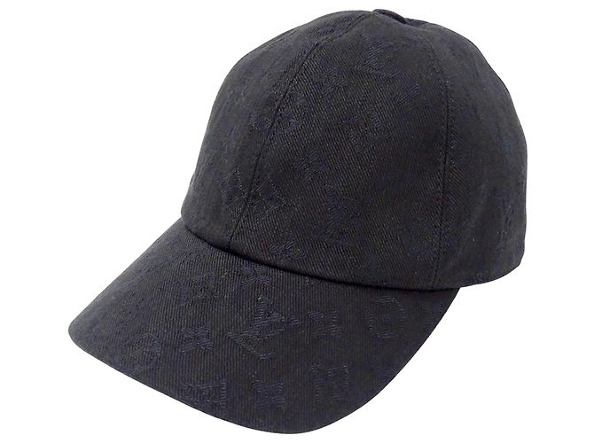 Cappello uomo Louis Vuitton Nero Monogramma