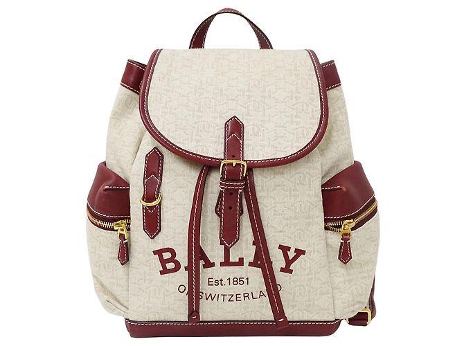 Bolsa de lona para mulher Bally Cru Bordeaux