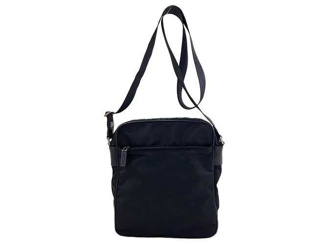 Sac à épaule Prada en nylon noir