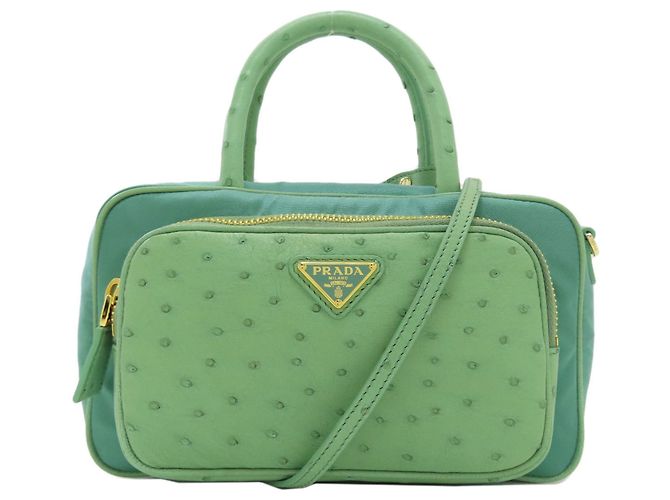 Borsa a mano 2WAY Prada RE-NYLON Verde