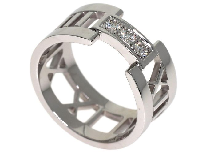 Autre Marque Anel Atlas Open com Diamantes Tiffany & Co.