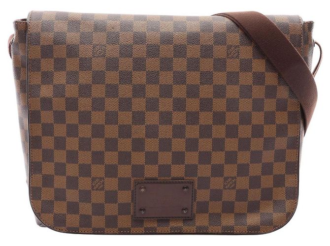 Bolsa de Ombro Louis Vuitton Brooklyn GM Damier Ebene Marrom