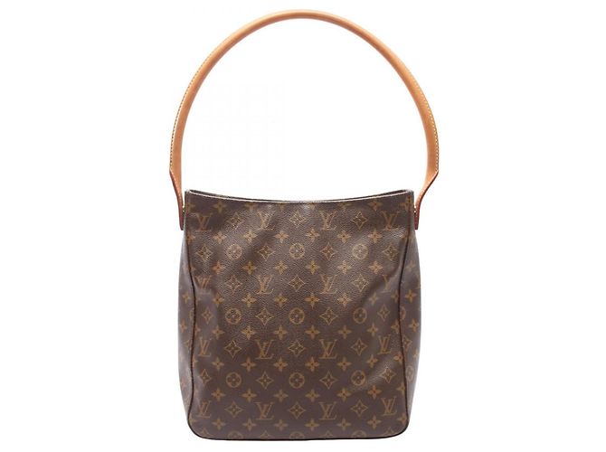 Sac à épaule Louis Vuitton Looping GM Marron Monogramme