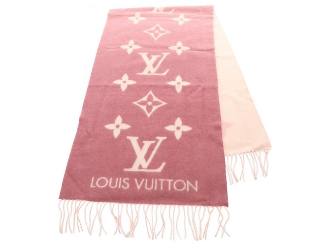 Louis Vuitton Reykjavik Gradient Monogram Kaschmir-Schal Pink Beige