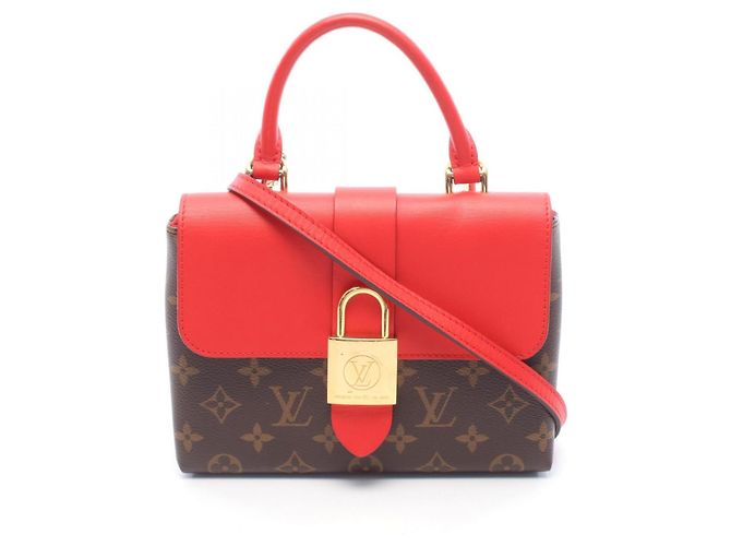 Bolsa Louis Vuitton Rocky BB Monogram Coquelicot Marrom Vermelho Monograma