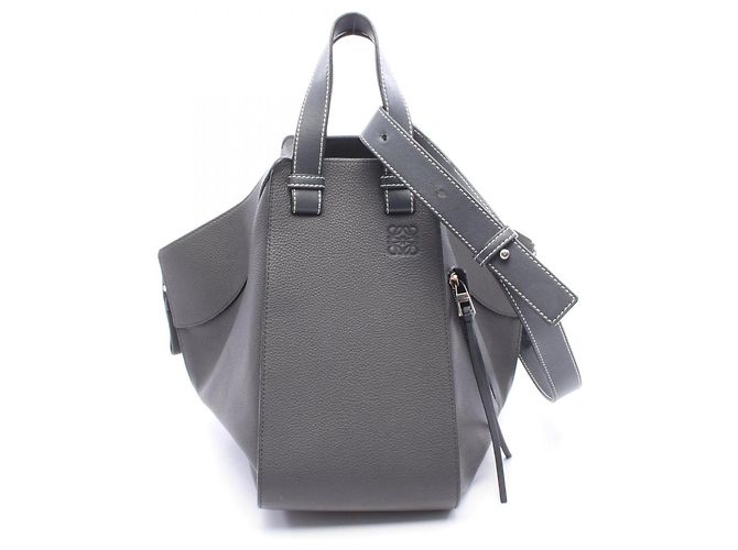 Borsa a mano in pelle 2-Way Loewe Hammock Medium Marrone