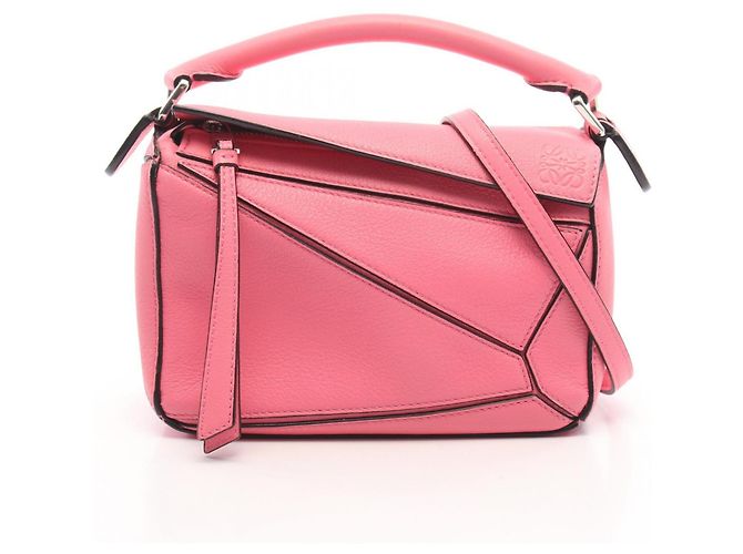 Sac à main 2-Way Loewe Puzzle Bag Mini Rose