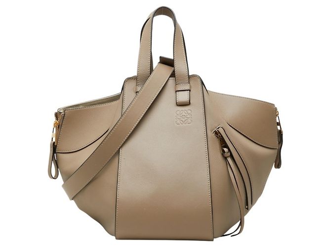 Bolsa de Ombro Loewe Hammock Small Hamburg Bege