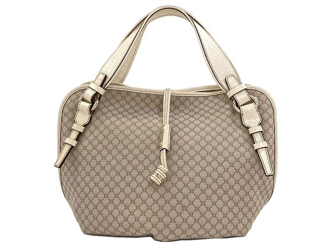 Céline Celine Macadam Bittersweet Tote Bag Beige
