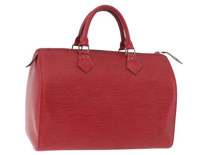 Louis Vuitton Speedy Epi Leather 30 Rosso