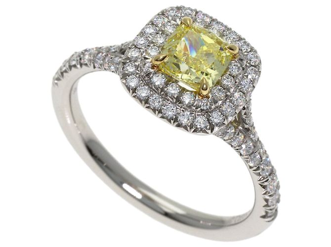 Autre Marque Tiffany & Co. Soleste Ring mit Fancy Vivid Yellow Diamant