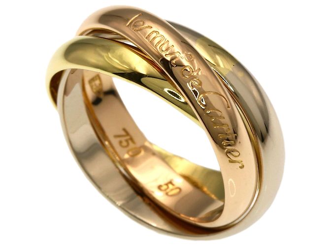 Anello Cartier Trinity in oro rosa bianco e giallo 18K