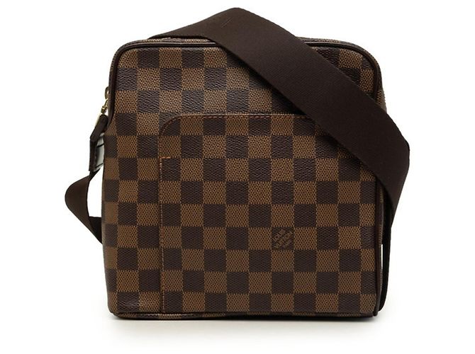 Borsa a tracolla Louis Vuitton Damier Olaf PM Marrone