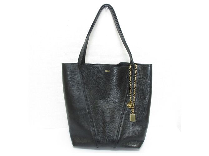 Borsa Tote Chloé SPIN in nero