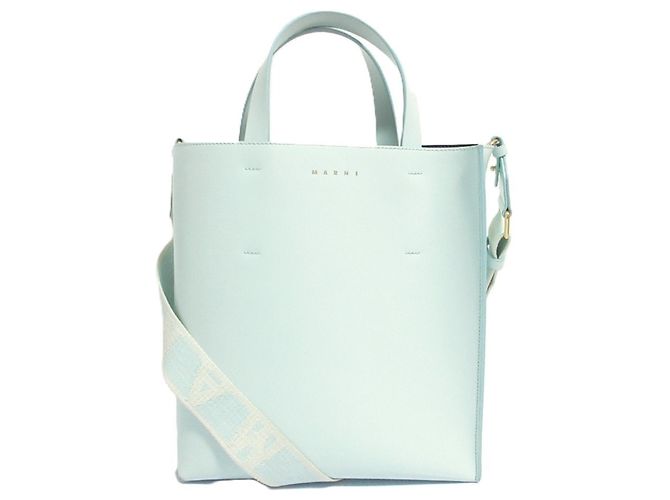 Borsa a tracolla 2-way Marni Museo Giallo Blu chiaro