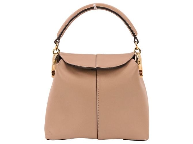 TOD'S Micro T-Case T-Timeless 2-Way Lederhandtasche Schwarz Beige