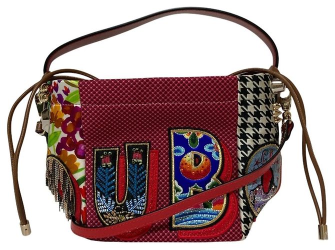 Bolso de hombro 2-way Christian Louboutin Caracaba Mini Multicolor