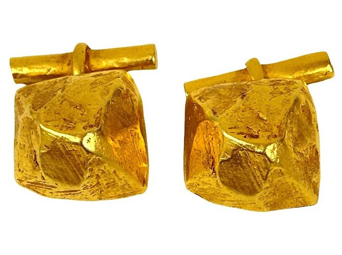 Hermès Hermes Vintage Gold Stud Cufflinks Golden