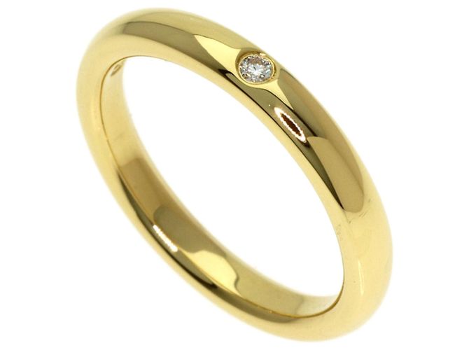 Autre Marque Anillo banda apilable Tiffany & Co. en oro amarillo de 18K