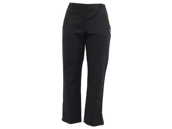 Theory taillierte Hose aus schwarzer Wolle