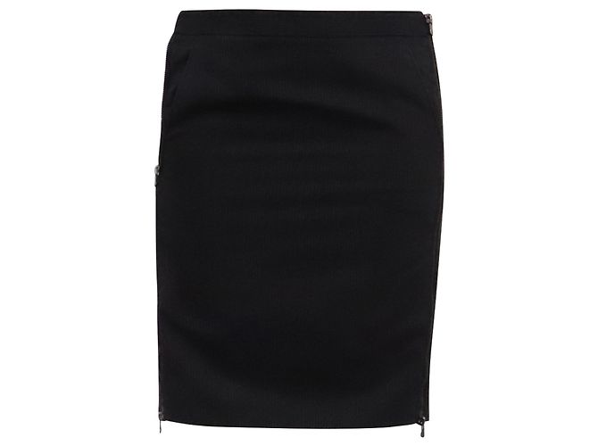 Falda lápiz Giorgio Armani en algodón negro