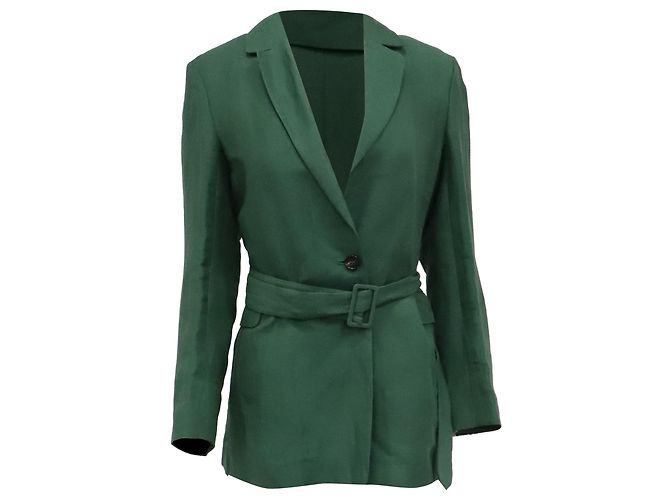 Blazer 'S Max Mara Sofia en lino verde