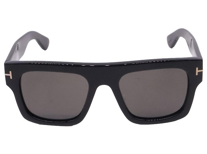 Tom Ford Fausto Rectangular Sunglasses in Black Acetate