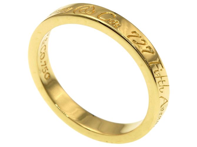 Autre Marque Bague Tiffany & Co. Notes Narrow en or jaune 18K