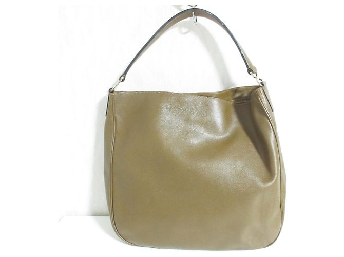 Valextra Brown Leather One-Handle Tote Bag