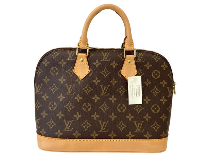 Bolso de mano Louis Vuitton Alma PM Monogram M51130 Castaño Monograma