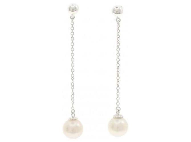 Autre Marque Pendientes de botón Tiffany Silver 925