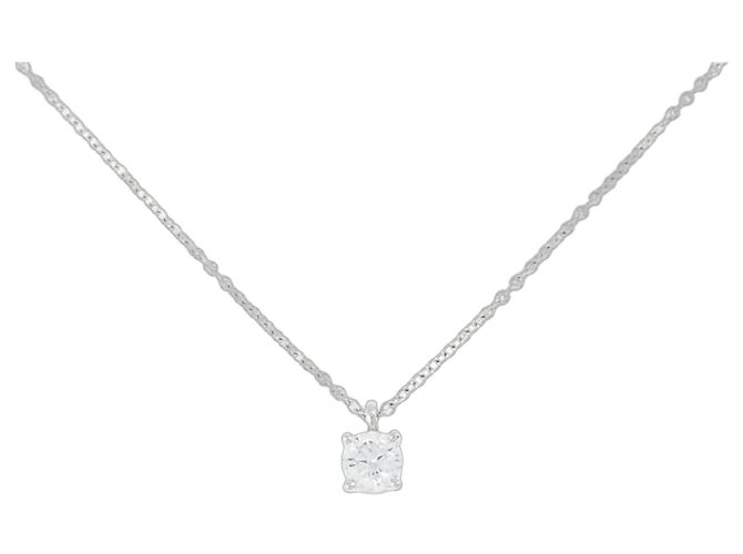 Autre Marque Tiffany & Co. Solitär-Diamant-Halskette