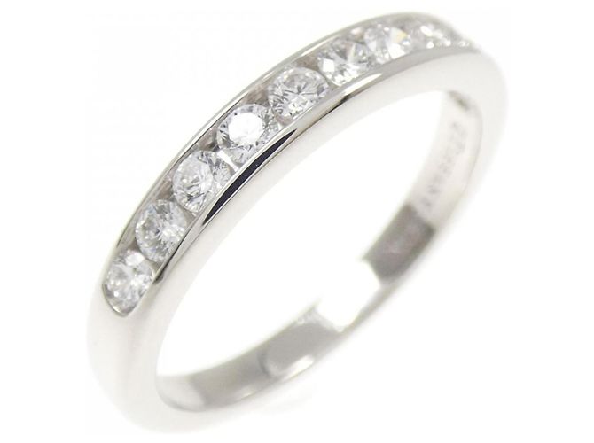 Autre Marque Anello Tiffany Half Circle Channel Setting