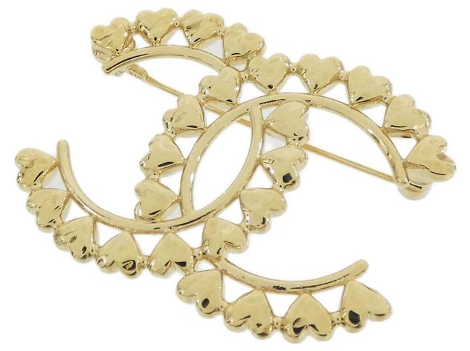 Broche Chanel Gold ABA277 Dourado