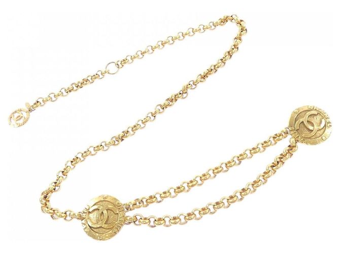 Ceinture à chaîne dorée Chanel