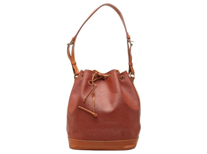 Borsa Louis Vuitton Epi Noe a tracolla Marrone D'oro