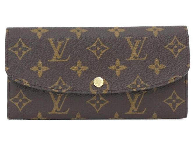 Louis Vuitton Monogram Portefeuille Emilie Wallet Brown
