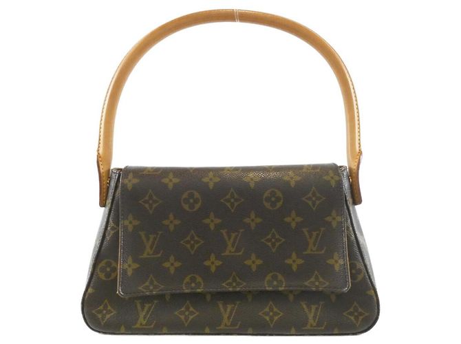 Sac à épaule Mini Looping Monogram Louis Vuitton Marron